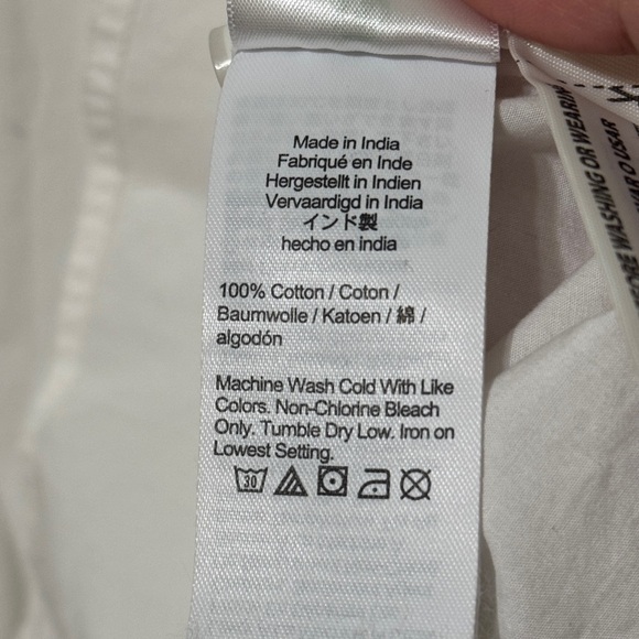 J CREW Womens White Classic-Fit Washed-Cotton Poplin Shirt Size 10 AW245 - Picture 7 of 9